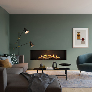 VISIO 160 Gas Frontgerät Der Gas-Kamin VISIO 160 F ist ein Frontkamin mit einwandfreier Feuersicht und gemütlichem Wohnzimmer.