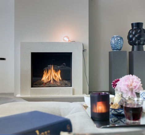 MatriX 800/650 Front Gas-Kamin Gas-Kamin MatriX 800/650 von Faber im Wohnzimmer